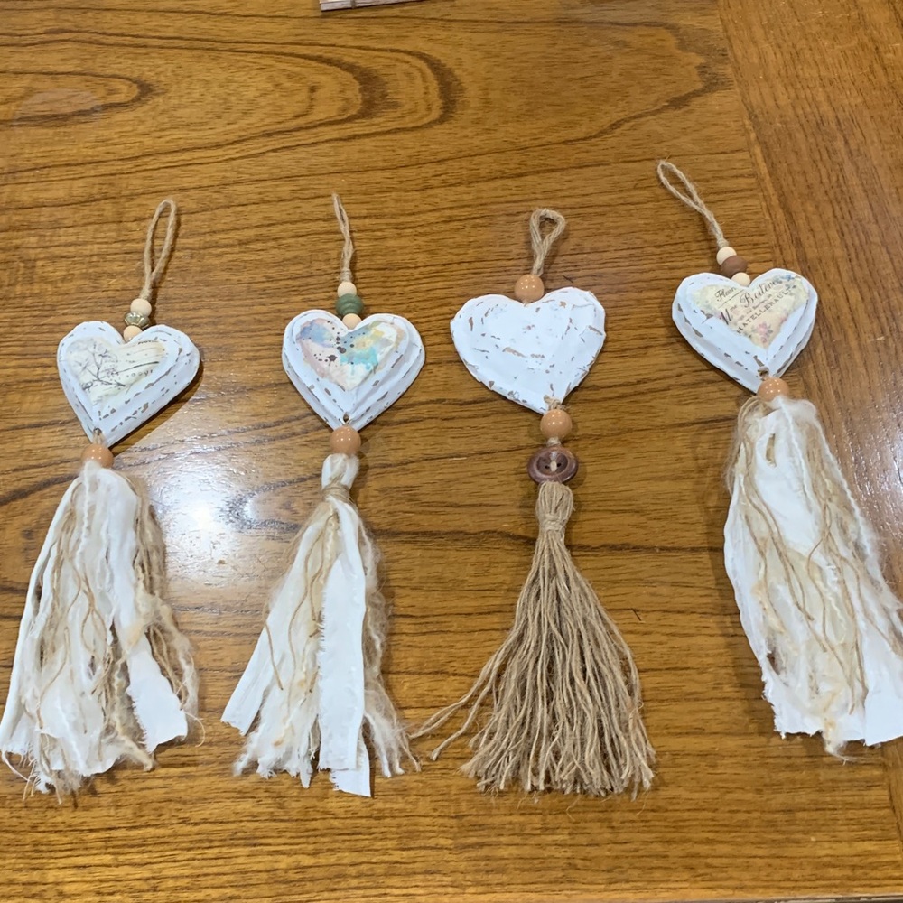 Handmade Heart Tassel Decor